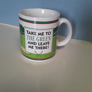 Vintage mug golf
